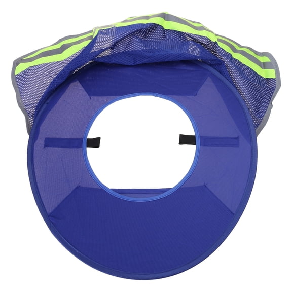 Safety Helmet-Sunshade with Neck Shield Wide Brim Neck Protect Sun Shade for Hardhat Foldable High Visibility Mesh-Visor
