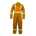 thumbnail image 1 of Safety Hi Vis Coverall with Leg Zipper – 100% Cotton, 7 oz (Medium, Orange), 1 of 5