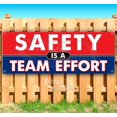 thumbnail image 1 of Safety Is A Team Effort 13 oz Vinyl Banner With Metal Grommets, 1 of 4