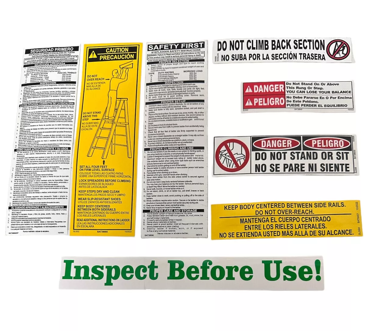 Safety Label Sticker Kit For Step Ladders - Walmart.com