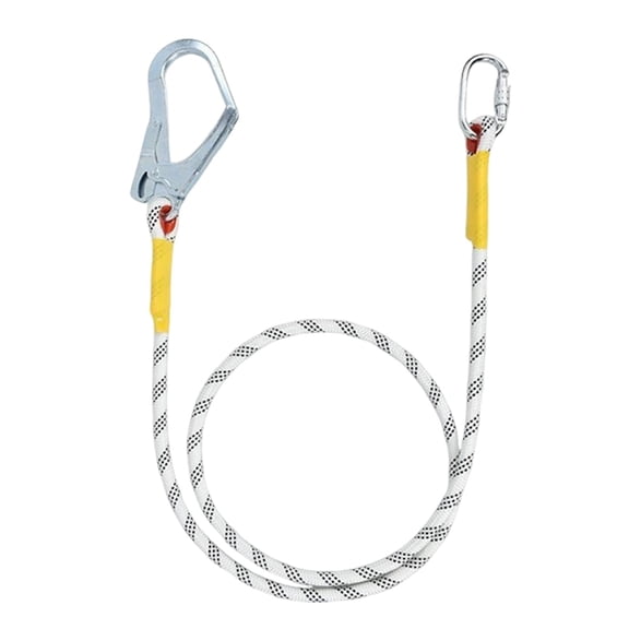 Safety Lanyard Harness Rope Alloy Steel Polyester Quick Release Hook for Outdoor Utility Worker Climbing