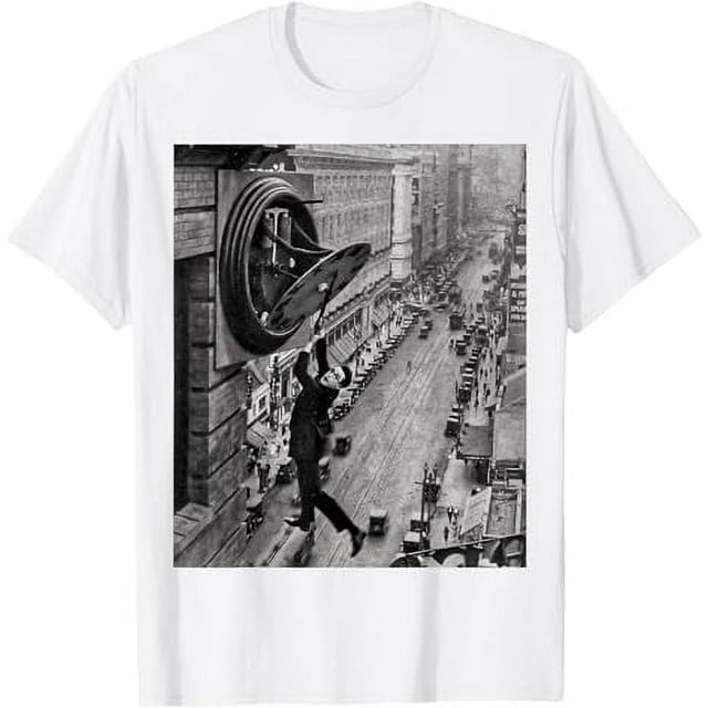 Safety Last, Harold Lloyd Movie, Clock Tower TShirt