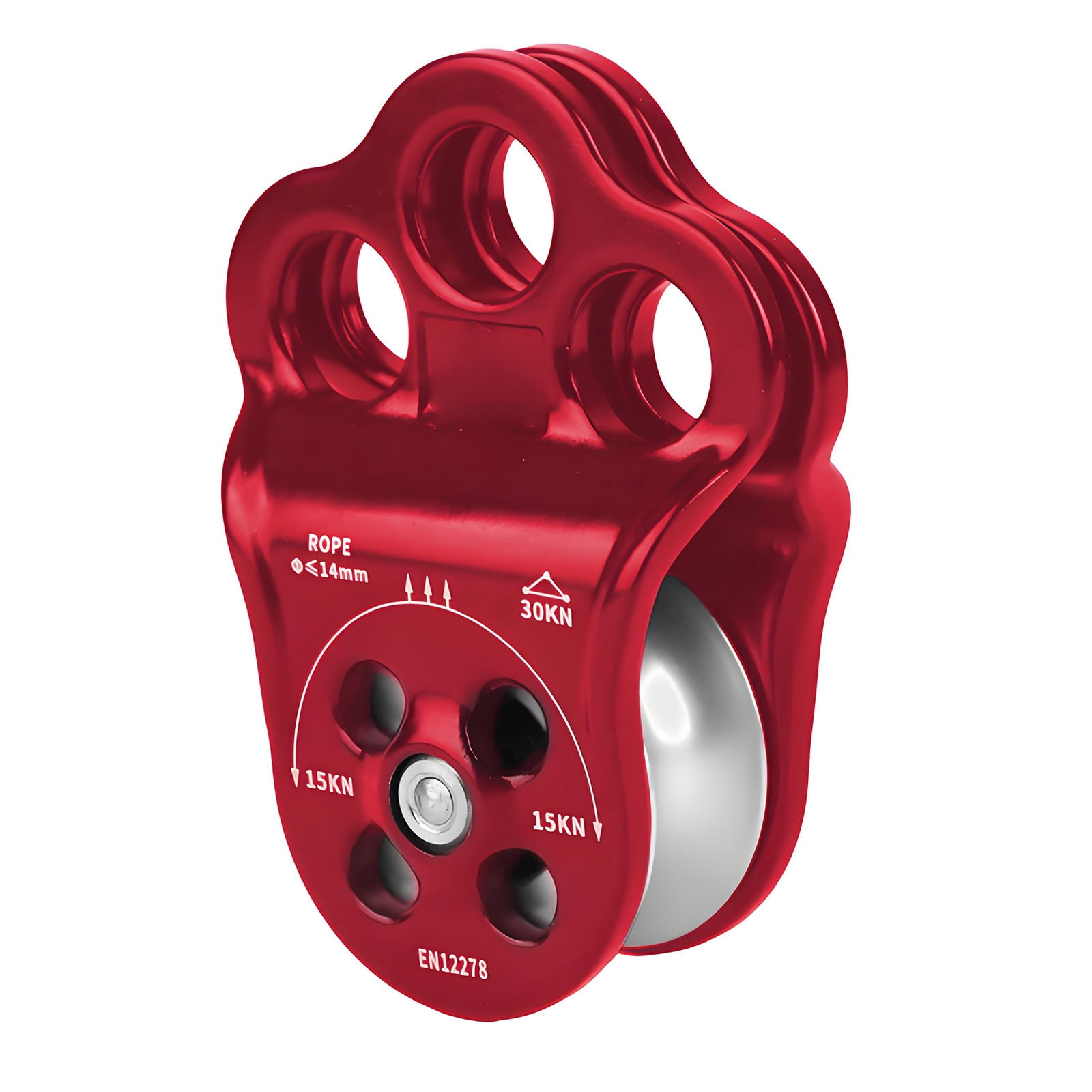 Safety Locking Pulley Climbing Belays Device Suitable for Secure Play Outdoor Environment with Aluminum Alloy Texture