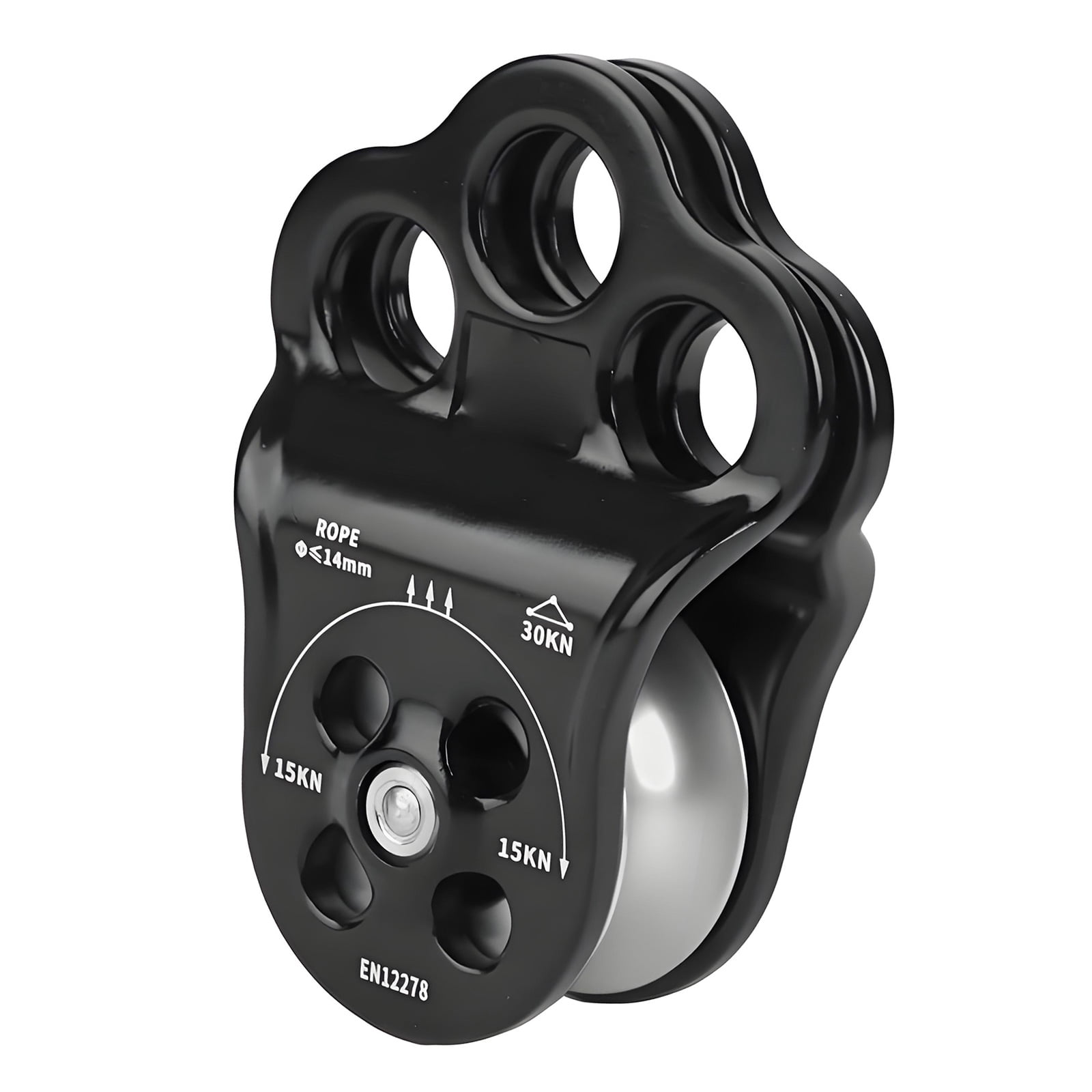 Safety Locking Pulley Climbing Belays Device Suitable for Secure Play Outdoor Environment with Aluminum Alloy Texture