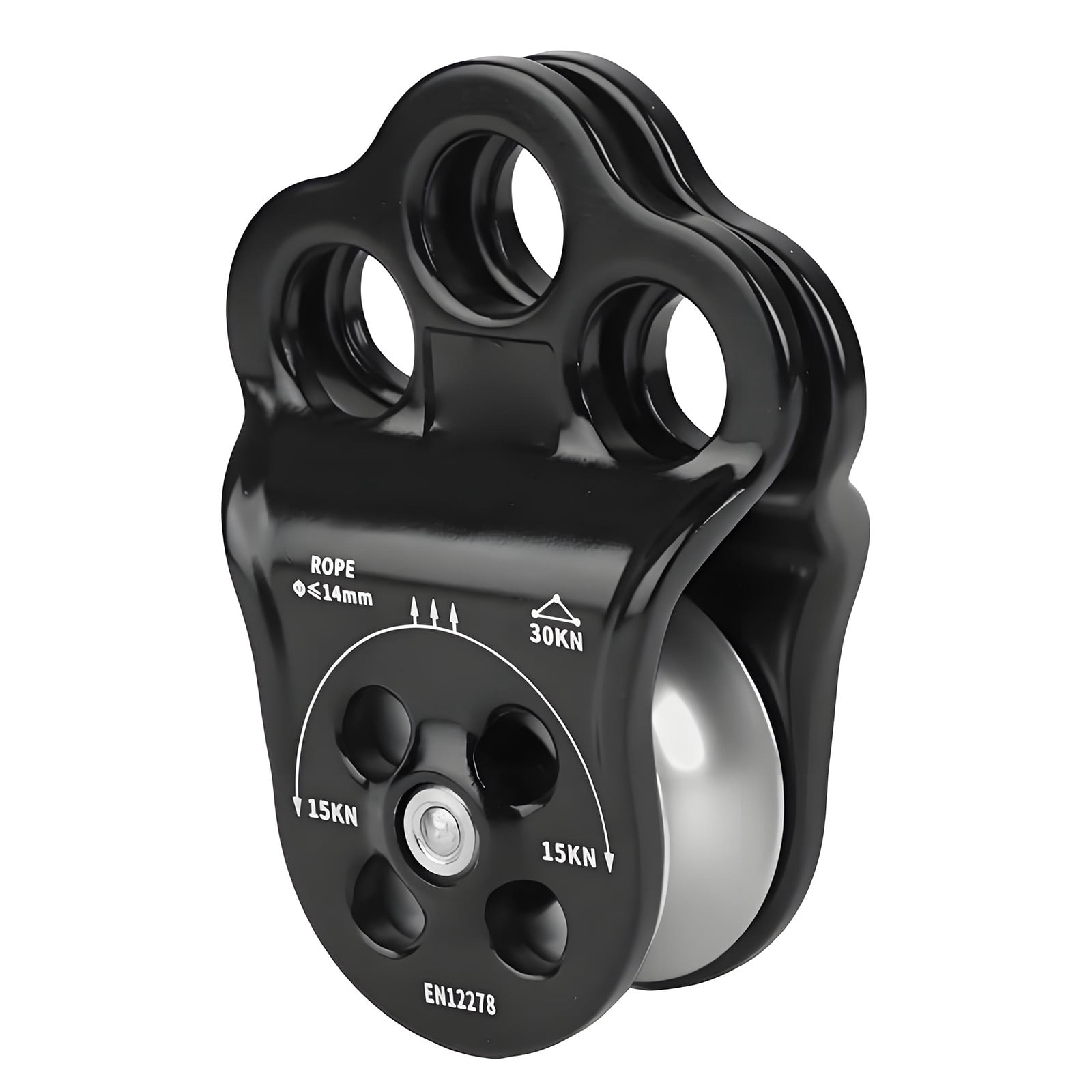 Safety Locking Pulley Climbing Belays Device Suitable for Secure Play Outdoor Environment with Aluminum Alloy Texture