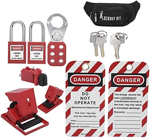 Safety Lockout Tagout Kit Safety Padlocks Set Lockset Fitting Tools ...