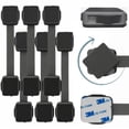 thumbnail image 1 of Autumn Bliss Co Cabinet Locks  Baby Proofing, No Drilling, Easy Install, Adjustable & Reusable, Child Proof, 6 Piece, 1 of 7