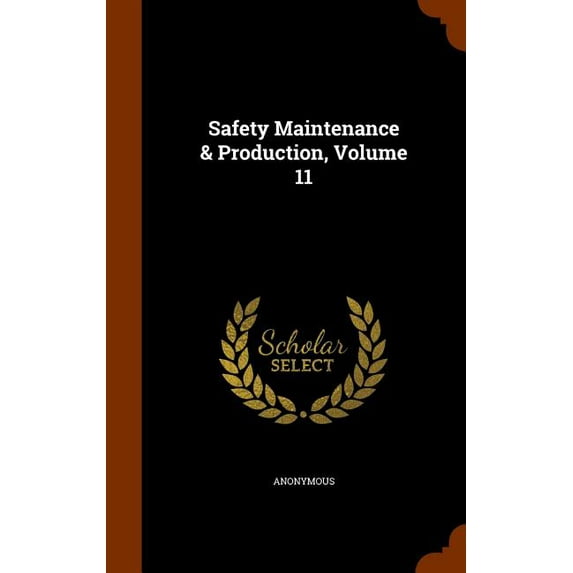 Safety Maintenance & Production, Volume 11 (Hardcover)