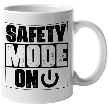 Safety Mode On, Safety Officer, White 11oz Ceramic Mug