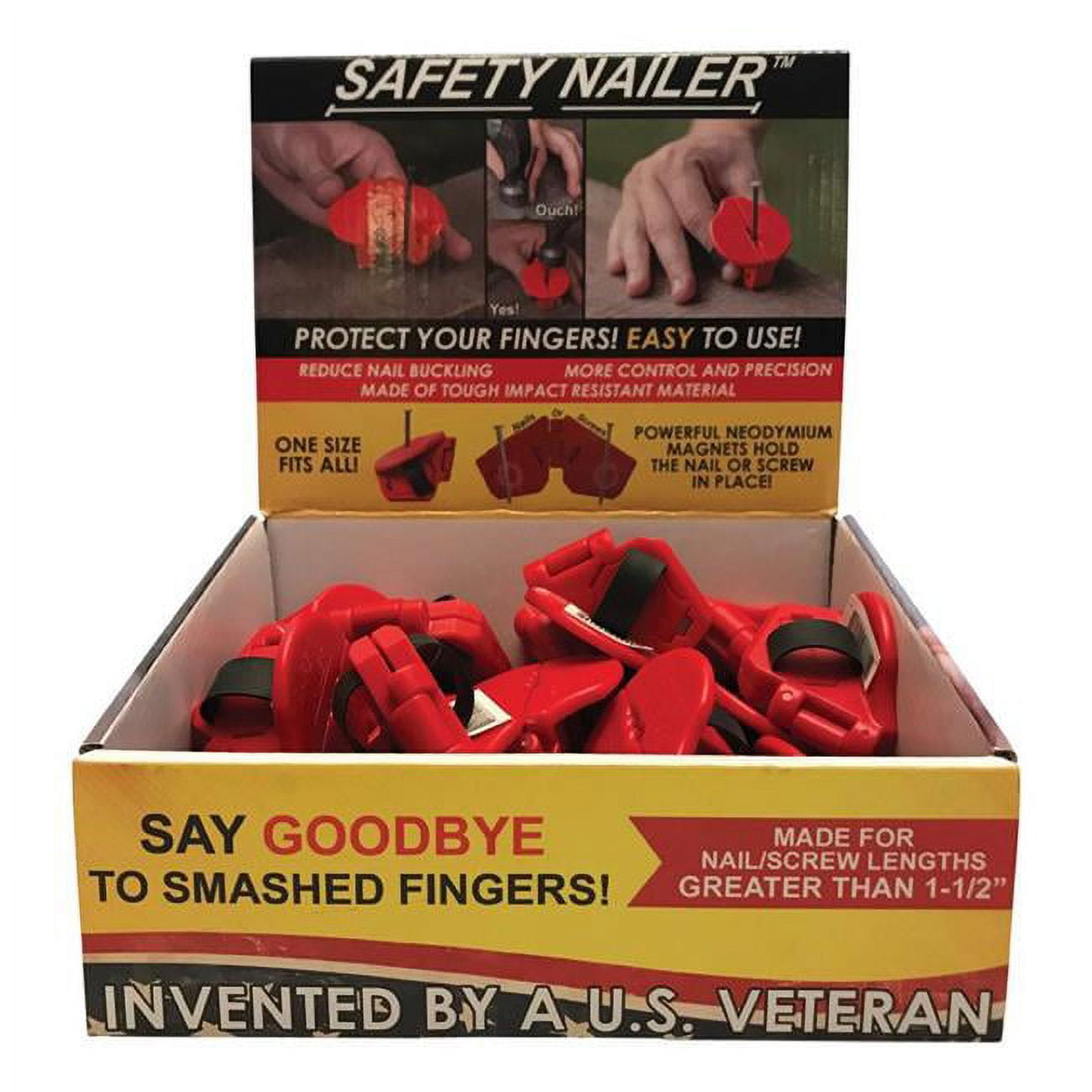 Safety Nailer 2000243 2 in. ABS Plastic Nail Starter Red, Pack of 24