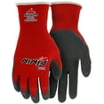 thumbnail image 1 of Ninja Flex N9680S 15-gauge Nylon Rubber-Latex Coated Gloves, Small, Gray/Red, 12PK, 1 of 6