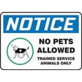 thumbnail image 1 of Safety Notice No Pets Allowed Metal Sign, Pet Restriction Plaque For Home Business Public Use, Animal Ban Sign, 8x12 Inch, 1 of 4