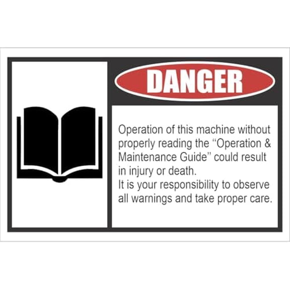Safety - Operations Danger Sign Metal Sign Decorative Wall Plaque, 12 X 8 inch