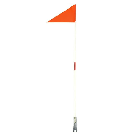 Safety Orange 2-Piece Flag Set