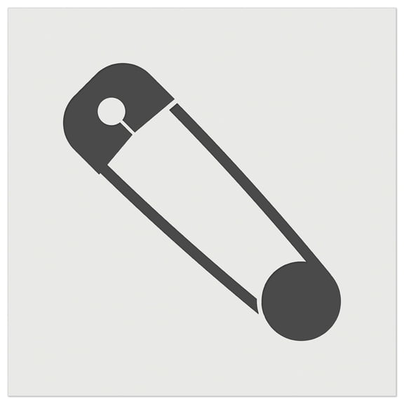 Safety Pin DIY Cookie Wall Craft Stencil - 4.5 Inch