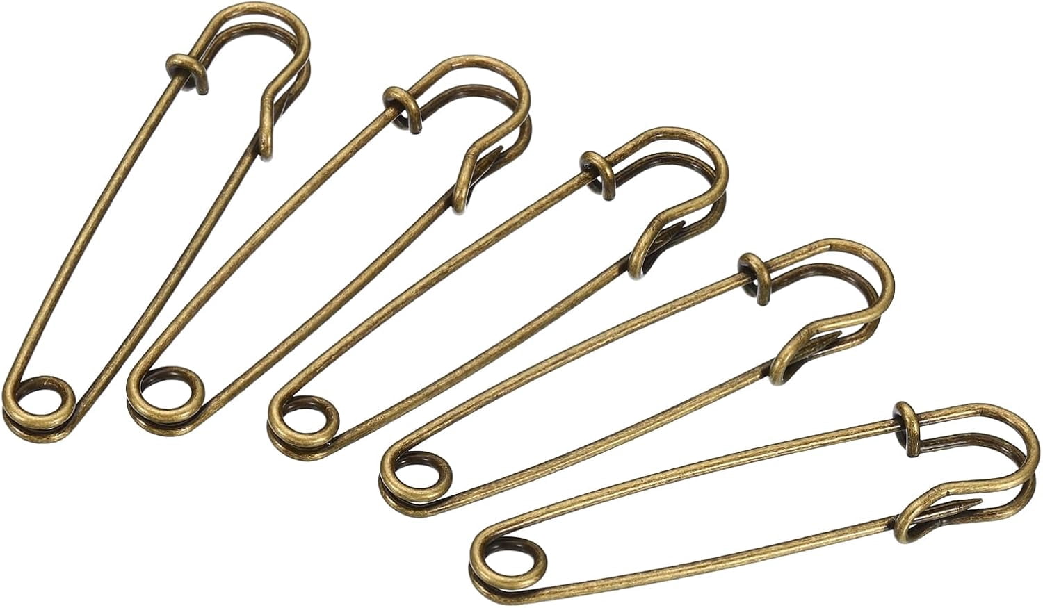 Safety Pins 2.95 Inch Large Metal Sewing Pins for Blankets Skirts ...