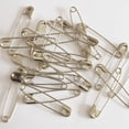 thumbnail image 1 of Safety Pins Size 2 (1 1/2") Silver Tone Bulk PK/100 Made in USA, 1 of 5