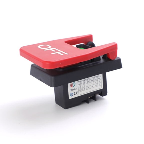 Safety Power Switches With Large Stop Sign Paddle Easy Contact Emergency Stop Switches Electromagnetic Push Button