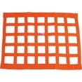 thumbnail image 1 of Speedway Motors Safety Racing 18 x 24 Ribbon Style Window Net Orange Nylon Polyester with 1 Inch Webbing Universal Fit Keeps Driver Secure and Debris Out, 1 of 9