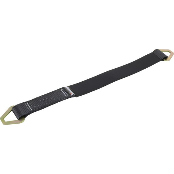 Safety Racing 24 Inch Axle Black Tie Down Strap with Sleeve