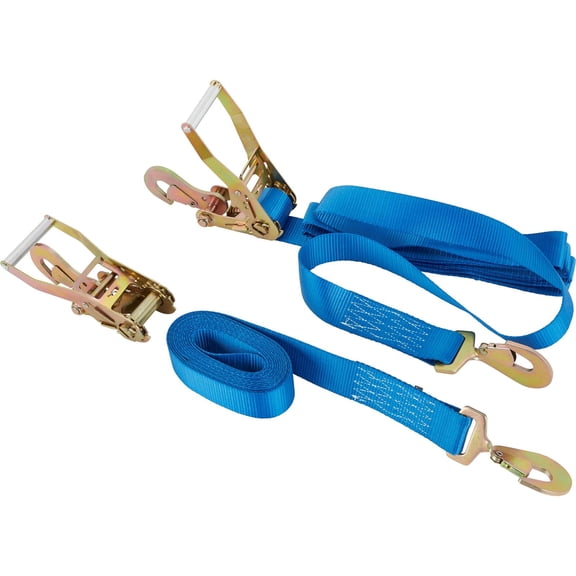 Safety Racing Tie Downs, Yellow 15 Straps, 5,000lb Break 1,666lb Work