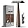 Safety Razor with 5 Reusable Blades Washable Double Edge Shaver Aluminum Alloy Handle Safety Shaving Razors Smooth Shave for Face, Leg, Body (Wood)