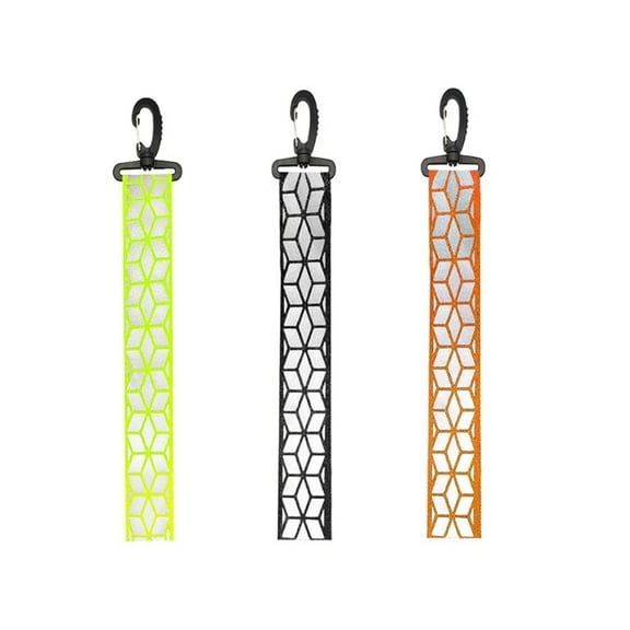 Safety Reflector Pendant Visible Reflective Tags Reflective Keychain for Kids Adults Backpack Jacket Dog Collar Key
