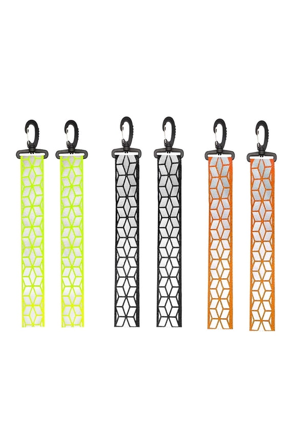 Safety Reflector Visible Reflective Pendant Reflective Safety Keychain for Kids Adults Backpack Jackets Dog Collar Key