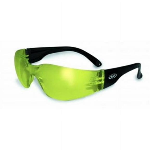 Safety Rider Anti-Fog Safety Glasses With Yellow Tint Lens