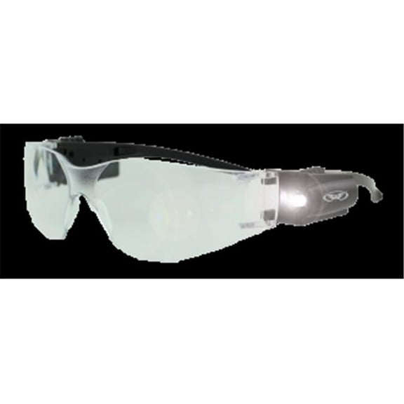 Safety Rider LED Light Safety Glasses With Clear Lens