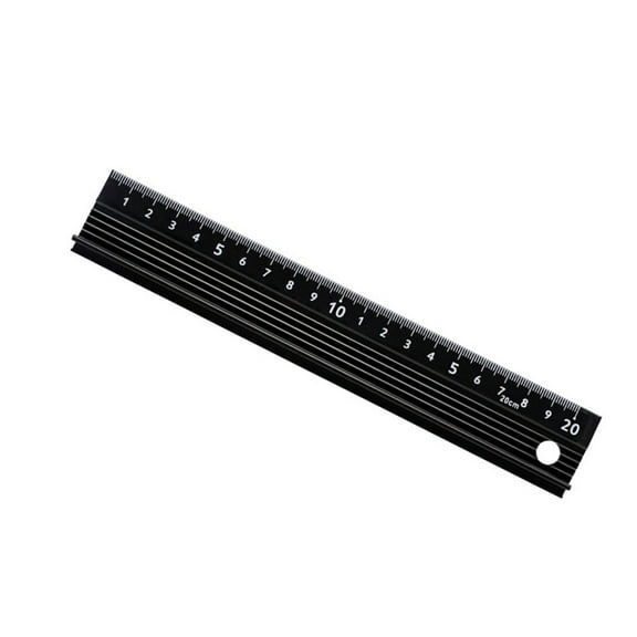 Safety Ruler with Clear Scale Linear Measurement Ruler Metal Crafting Ruler for DIY Projects