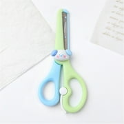 Safety Scissors Blue Puppy|Left Handed Scissor With Cap Blunt Tip Home Use Crafting Scissor Arts Cutting Paper Scissors Scissors