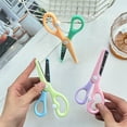thumbnail image 1 of Safety Scissors Macaron Colors | Secure No-Pinch Toddler Craft Scissors | Elastic Plastic | Durable Easy-to-Use | Cute Design | 1 Pack | 13.8x6.5cm | Multicolor, 1 of 6