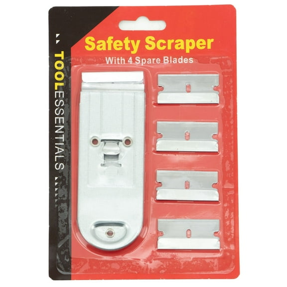 Safety Scraper with 5 Single Edge Razor Blades