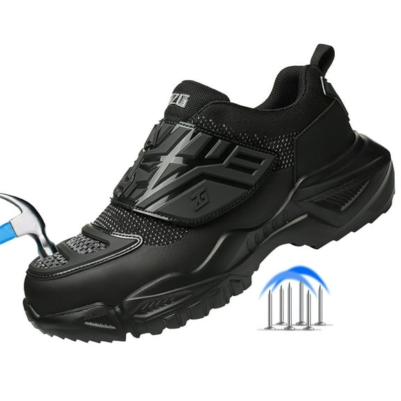 Safety Shoes For Men Composite Toe Lightweight Zapatos De Seguridad Work Shoes For Women Industrial Slip On Construction Trainer Waterproof Work Boots For Men