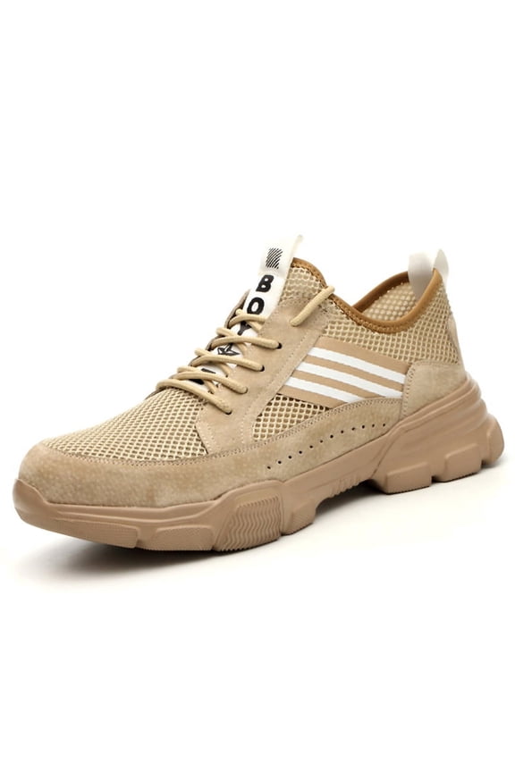 Safety Shoes Men Women Lightweight Work Shoes Sporty Breathable Non-slip Protective Shoes Steel Toe Cap Shoes 6-11.5