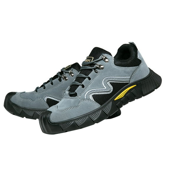 Safety Shoes Men's Lightweight Work Shoes Waterproof Steel Toe Cap Sporty Sneakers Non-Slip EU36-46