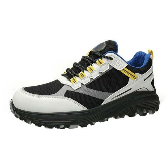 Safety Shoes Men's Work Shoes Lightweight Anti-Smashing Steel Toe Cap Work Trainers Summer Breathable EU 38-46