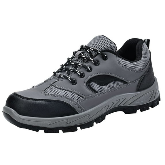 Safety Shoes Men's Work Shoes Lightweight Breathable Steel Toe Shoes Anti-Smashing Unisex Sneaker EU 37-45