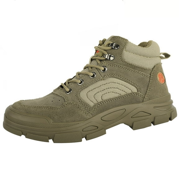Safety Shoes Men's Work Shoes Lightweight Non-Slip Steel Toe Cap Shoes Breathable Cushioning EU 36-46