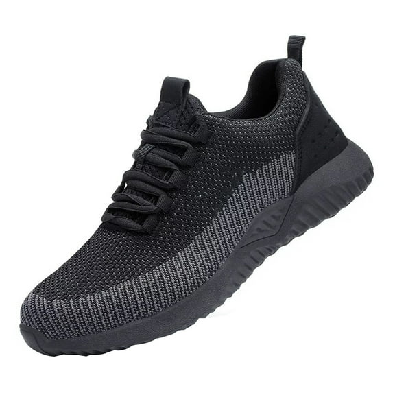 Safety Shoes Mens Womens Steel Toe Cap Work Shoes Lightweight Safety Trainer Breathable Non-Slip