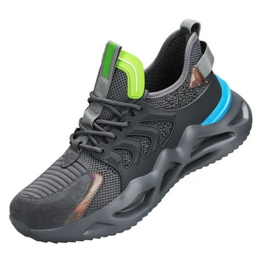 Safety Shoes Trainers Men's Lightweight Work Shoes Non-Slip Breathable Steel Toe Shoes Puncture Proof
