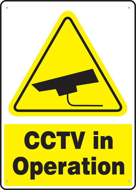 2er-Pack CCTV Warnschilder – Aluminium, Reflektierend, 25 X 17 Cm, Für Innen/Außen, 'Videoüberwachung'