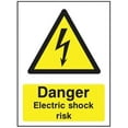 thumbnail image 1 of Safety Sign Danger Electric Shock Risk II - 8"x12" Metal Sign - Tin Warning Plaque for Indoor & Outdoor Use, 1 of 4