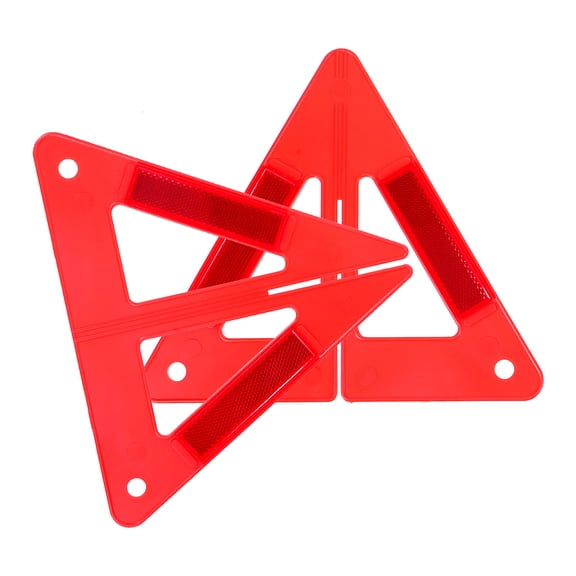 FELTECHELECTR Triangle Warning Sign Reflective For Construction Sites 1Set 10.0X8.9X0.1In