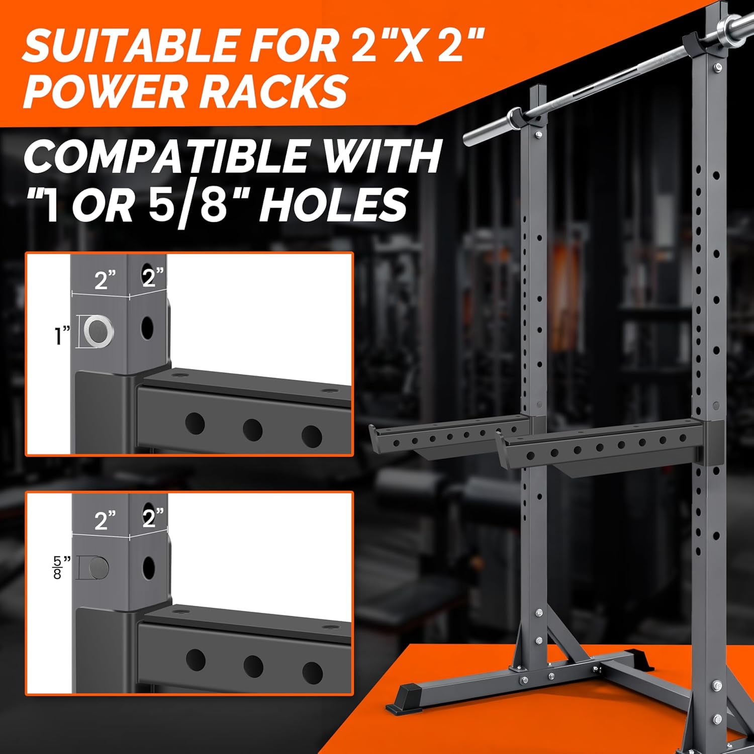 Safety Spotter Arms for 2x2 Power Racks - Heavy Duty 550LB Capacity ...