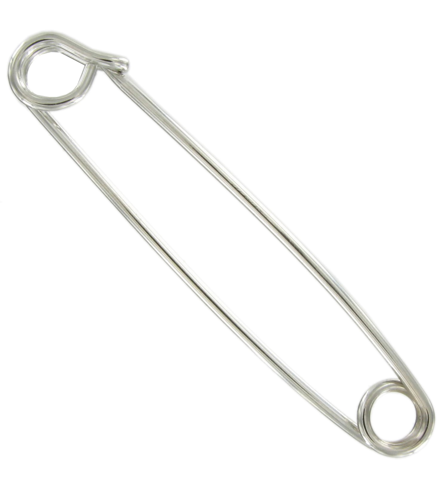 Collar Pin Safety Pin in Silver by Fort Belvedere