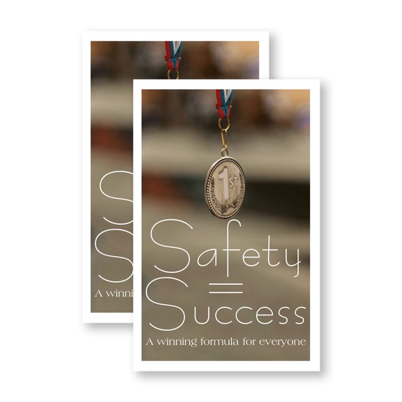 Safety Success Winning Form (2-Pack) 24" x 36" Vinyl Decals | Sign Insert Peel & Stick Decals Stickers Window Signs | Professional Workplace Signage, Clear Messaging, Durable Design |