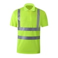 thumbnail image 1 of Safety T Shirt Quick Drying Reflective Construction Shirts for Work Road Men L, 1 of 8