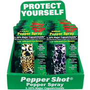 Safety Technology D-PS-LH-FASH Fashion Design Pepper & Practice Sprays with Counter Display, Multi Color - 12 Piece